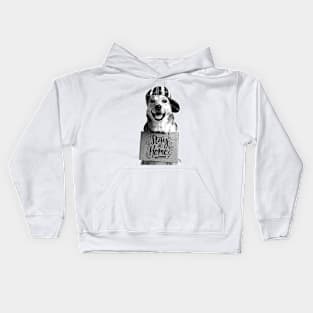 Funny Dog With Stay At Home Kids Hoodie